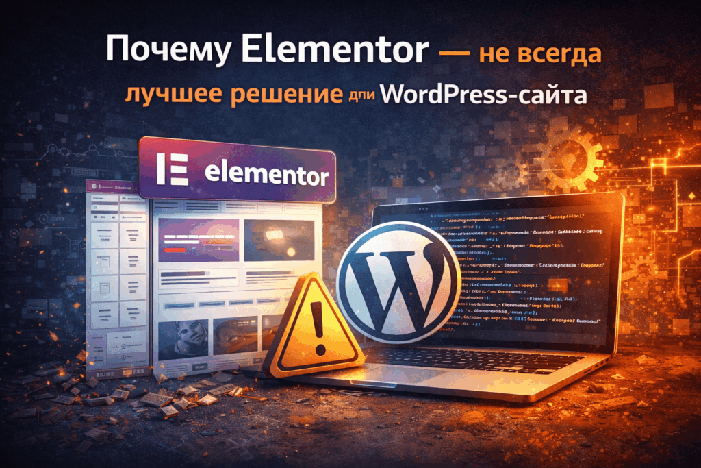 Почему Elementor — не всегда лучшее решение для WordPress-сайта