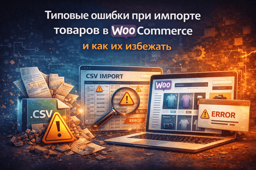 Типовые ошибки при импорте товаров в WooCommerce и как их избежать