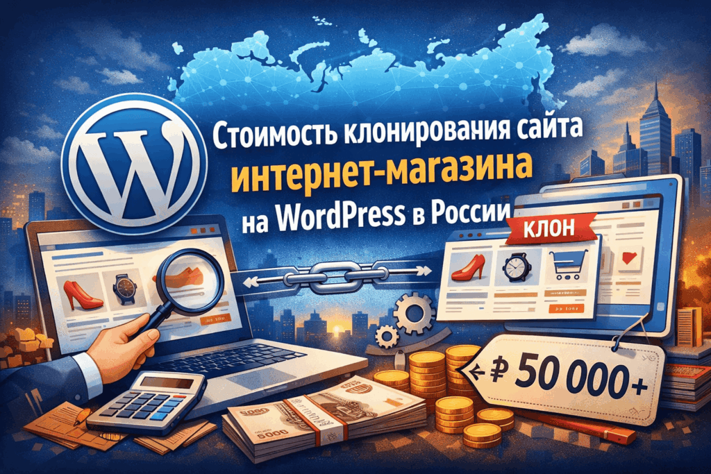 Стоимость клонирования сайта интернет-магазина на WordPress в России