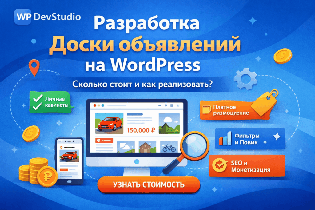 Разработка доски объявлений на WordPress — сколько стоит и как реализовать
