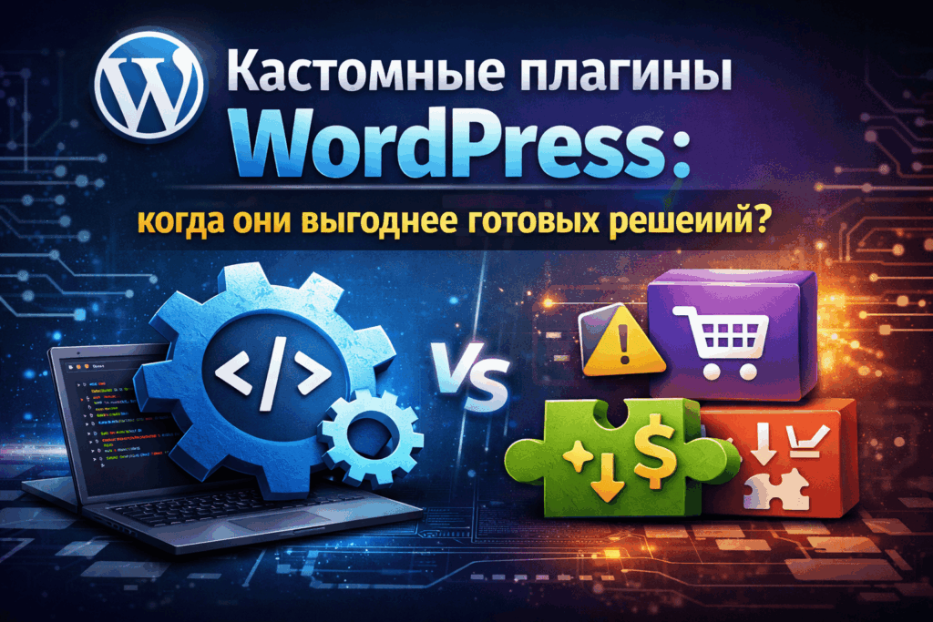 Кастомные плагины WordPress: когда они выгоднее готовых решений?