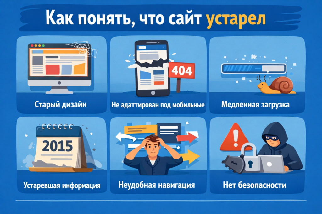 Как понять, что сайт устарел