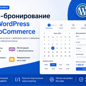 Онлайн-бронирование с оплатой через WooCommerce